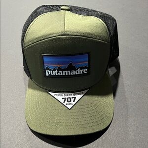 Putamadre Green & Black Trucker Hat